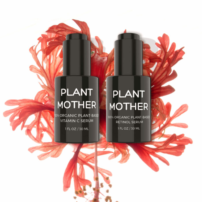Retinol and Vitamin C Plant Mother Organic Vegan Clean Serums