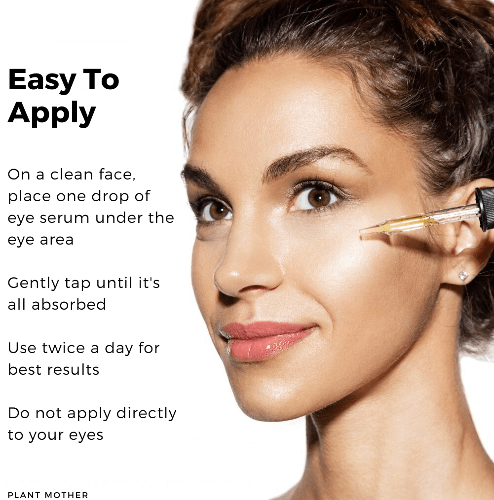 eye serum application